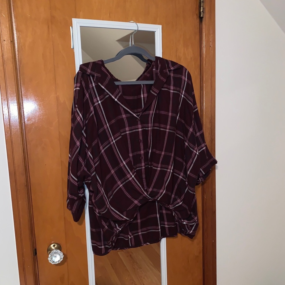 Dry Goods Oversized Twist Front Flannel
